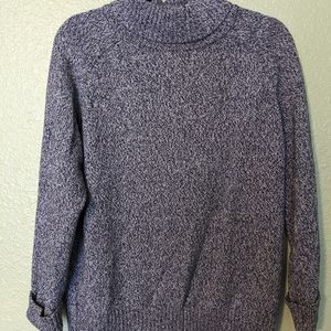 Heathered Turtleneck Sweater